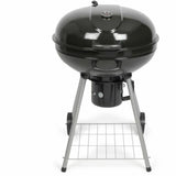 Coal Barbecue with Cover and Wheels Livoo DOC270 Black Metal Circular-1