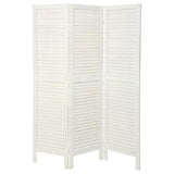 Folding screen Atmosphera White Paolownia wood (170 x 119 cm)-0