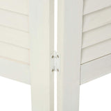 Folding screen Atmosphera White Paolownia wood (170 x 119 cm)-2