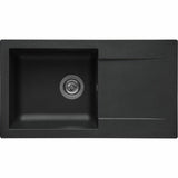 Sink Stradour 78 x 43,5 cm Matte back Black-0