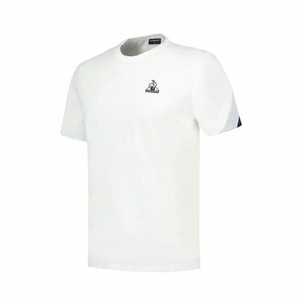 Men’s Short Sleeve T-Shirt Le coq sportif Heritage N°1 New Brand White-0