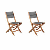Garden chair Acacia Grey (2 Units)-0