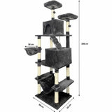 Scratching Post for Cats Taylor Dark Grey Plush-1