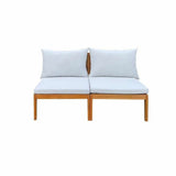 Garden sofa Alma Brown Grey Acacia 124 x 70 x 77,5 cm-0