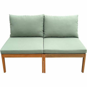 Garden sofa Alma Brown Green Acacia 124 x 70 x 77,5 cm-0