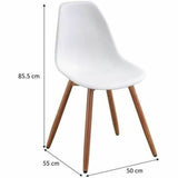 Garden chair White 50 x 55 x 85,5 cm (4 Pieces)-1