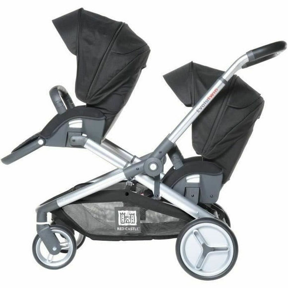 Baby's Pushchair RED CASTLE Evolutwin Black-0