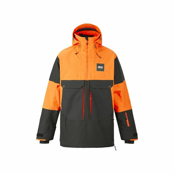 Ski Jacket Picture Anton Orange Men-0