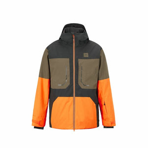 Ski Jacket Picture Elfyn Orange Men-0