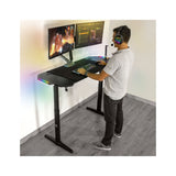 Desk Spirit of Gamer Headquarter 800 Black MDF Wood 140 x 60 cm-2