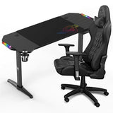 Desk Spirit of Gamer Headquarter 800 Black MDF Wood 140 x 60 cm-1