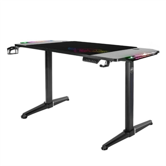 Desk Spirit of Gamer Headquarter 800 Black MDF Wood 140 x 60 cm-0