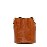 Hand bag Maison Heritage BRUNA-CROCO-CAMEL-0