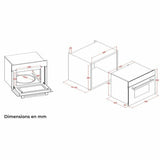 Built-in microwave Continental Edison CEMO34CEB3 Black 1450 W 34 L-2