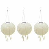 Lantern set Lumisky HIMALAYA Beige Ø 30 cm 3 Pieces-0