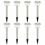 Solar lamp Lumisky Alesia LED Silver Stainless steel Cool White (8 Units)-0