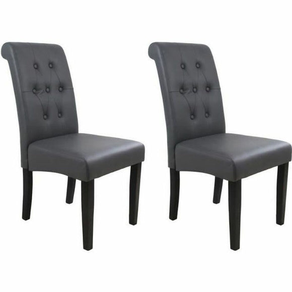 Dining Chair Grey 45 x 42 x 45 cm (2 Units)-0