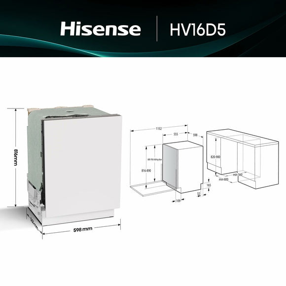 Dishwasher Hisense HV16D5-0