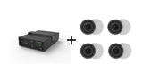 VivoLink In-Ceiling Speakers Set: Subwoofer 8" 50W + 4 Ceiling