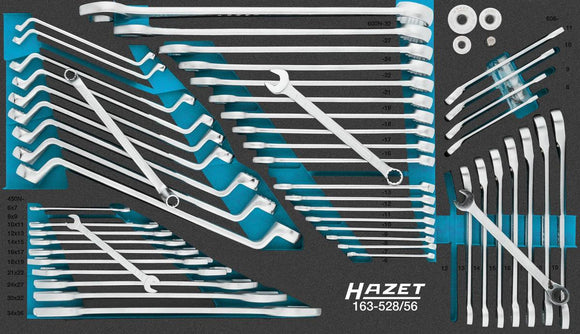 Hazet 163-528/56 Wrench Set 56 Pieces Size 4/3 Plus-0