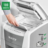 Micro-Cut Paper Shredder Leitz IQ 100 Autofeed-6
