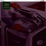 Micro-Cut Paper Shredder Leitz IQ 300 Autofeed P5 60 L-6