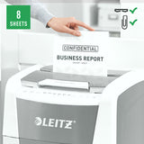 Micro-Cut Paper Shredder Leitz IQ 300 Autofeed P5 60 L-5