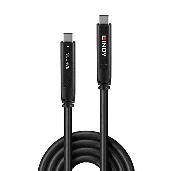 USB-C Cable LINDY 43393 Black 8 m-0