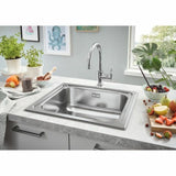 Mixer Tap Grohe 31719SD0 Stainless steel Rectangular-3