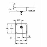 Mixer Tap Grohe 31719SD0 Stainless steel Rectangular-1