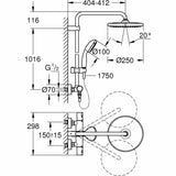 Shower Column Grohe Vitalio Start 250-1