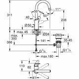 Mixer Tap Grohe Swift - 24330001 Metal-2