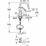 Mixer Tap Grohe QuickFix Start Metal-1