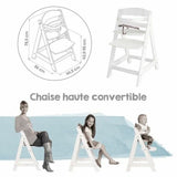Highchair ROBA White Grey-1
