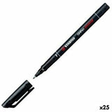 Permanent marker Stabilo OHPEN UNIVERSAL Black 0,7 mm 10 Pieces (25 Units)-0