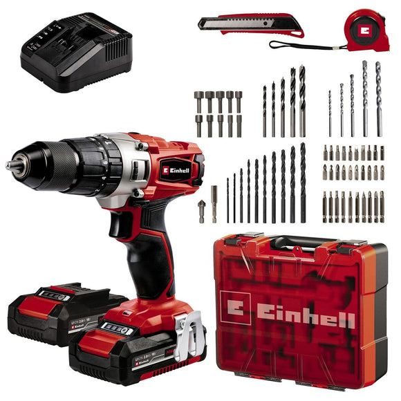 Drill Einhell TE-CD 18/2 Li-i Without brushes 2 Ah 44 nm-0