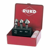 Countersink Set (Countersinks) RUKO Conical High speed steel (HSS) 4 Pieces-0