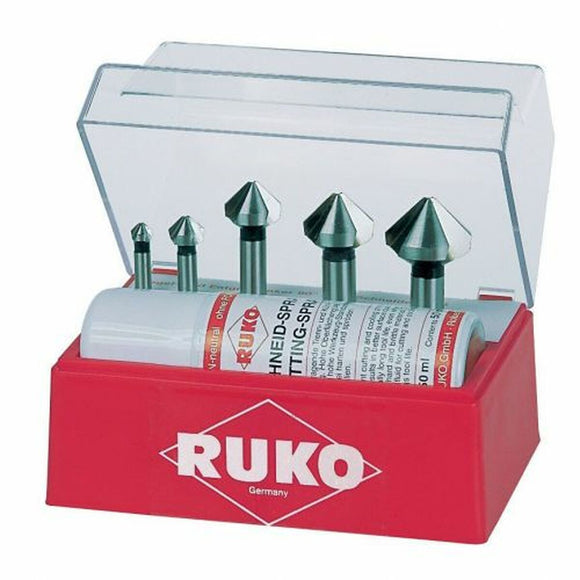 Countersink Set (Countersinks) RUKO 102142A DIN 335 High speed steel (HSS) 5 Pieces-0