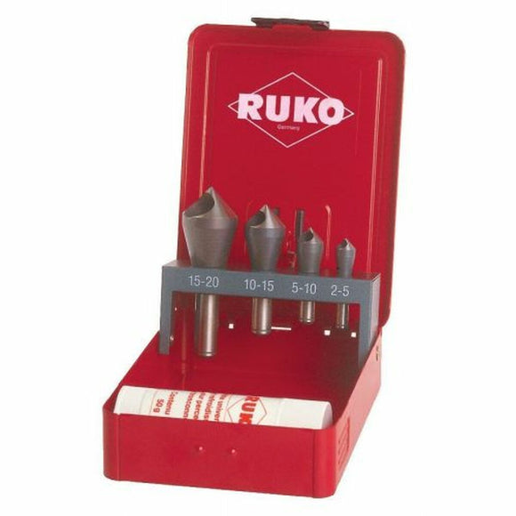 Countersink Set (Countersinks) RUKO High speed steel (HSS) 4 Pieces-0