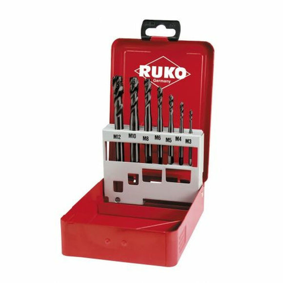 Tap Set for Machines RUKO High speed steel (HSS) DIN 371 DIN 376 Type C 7 Pieces-0