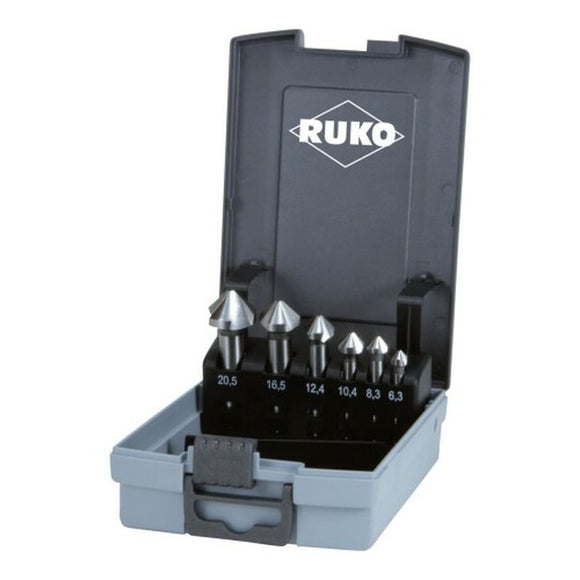 Countersink Set (Countersinks) RUKO 102152ERO DIN 335 High speed steel (HSS) 6 Pieces-0