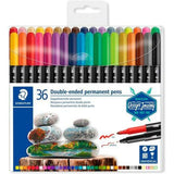 Set of Felt Tip Pens Staedtler Design Journey Double-ended 36 Pieces Multicolour (6 Units)-1
