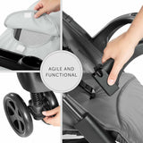 Baby's Pushchair Hauck Black Grey-12