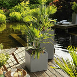 Self-watering flowerpot Lechuza Grey 40 x 40 x 56 cm LED-1