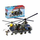 Toy set Playmobil Police Plane City Action Plastic-4