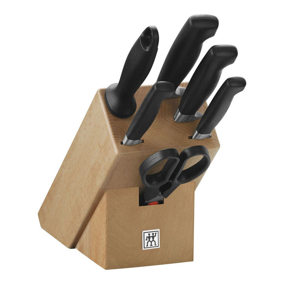 Set of Knives with Wooden Base Zwilling 35066-000-0 Wood Stainless steel Plastic 7 Pieces-0
