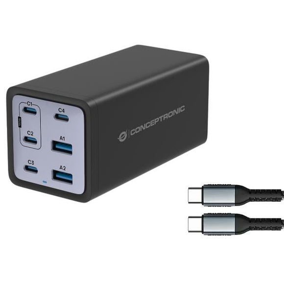 Wall Charger Conceptronic 120551003101 Black 200 W (1 Unit)-0
