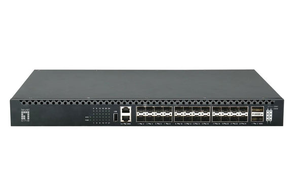LevelOne Switch 26x GE XQS-3126 2x40/100GbE 19