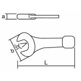 Open-end wrench KUKKO 170 mm 80 mm-1