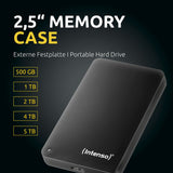 External Hard Drive INTENSO 6021512 Black 4 TB HDD-16